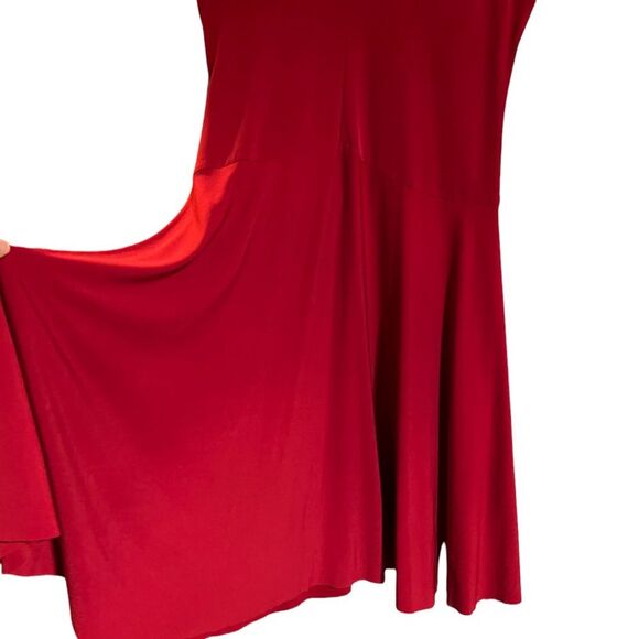 Classy Dancing Red dress with smooth & stretchy fabric Sz Small - Picture 7 of 8